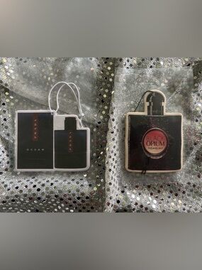 Prada Black & Dark Green Bottle Scent Air Fresheners
